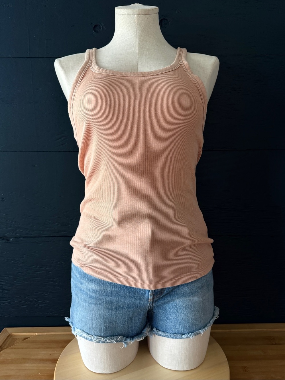 Aerie Ribbed Tank Top Size Large Blush Pink